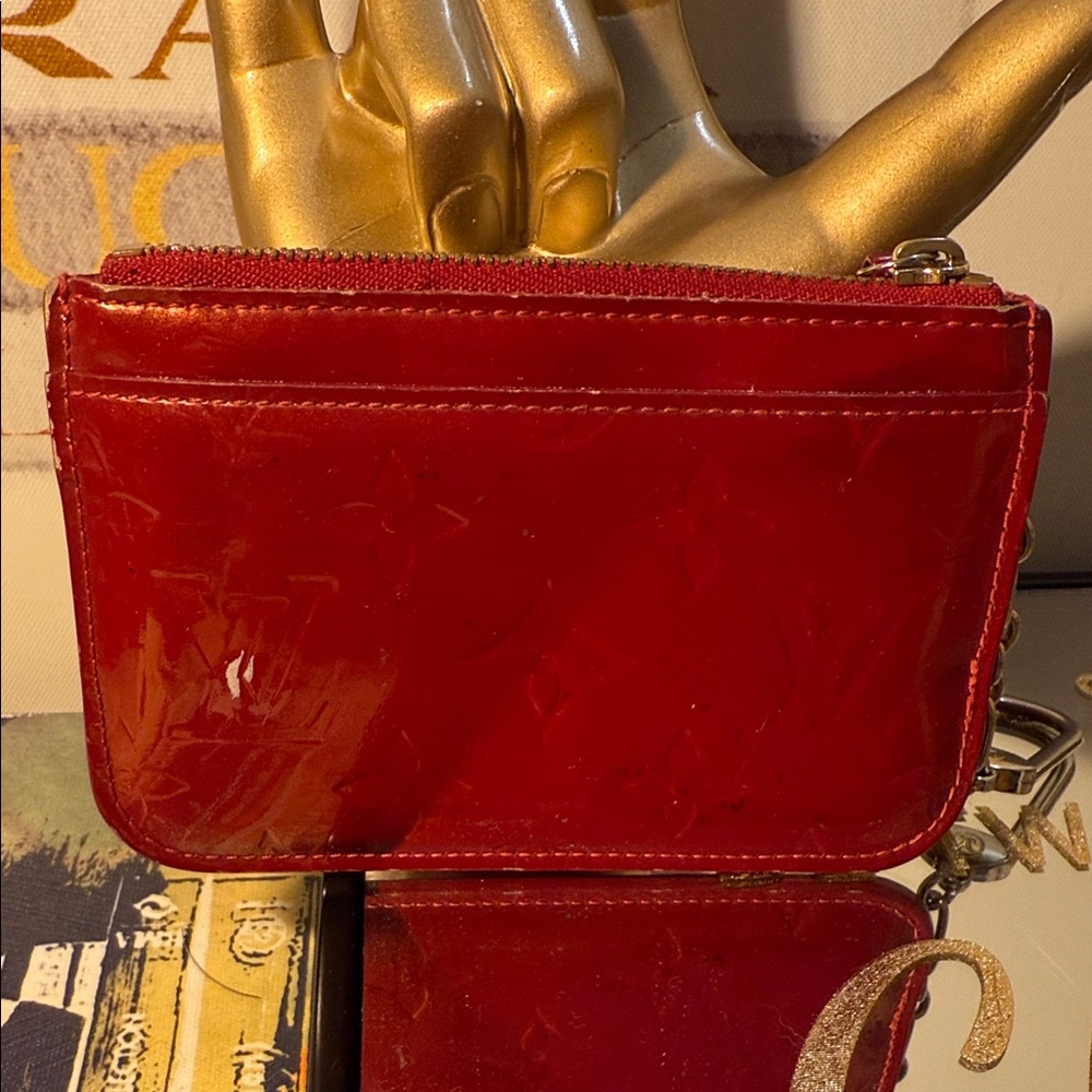 Louis Vuitton Red Vernis Card Holder - Picture 7 of 9